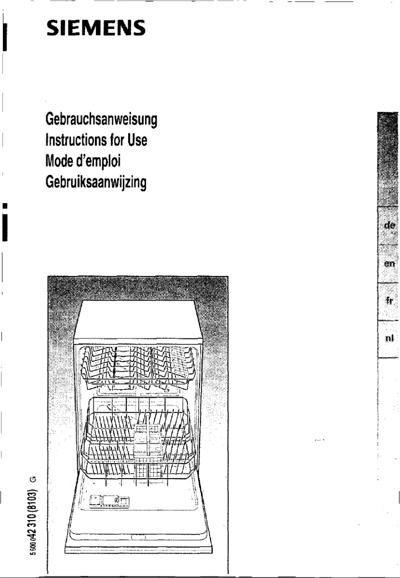 Page n°1 - Manuel utilisateur Siemens SE34A261