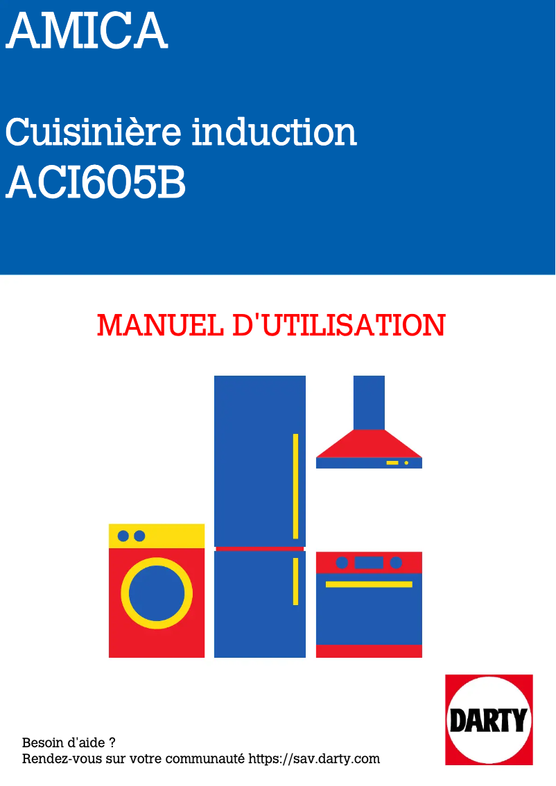 Image de la première page du manuel de l'appareil ACI605B