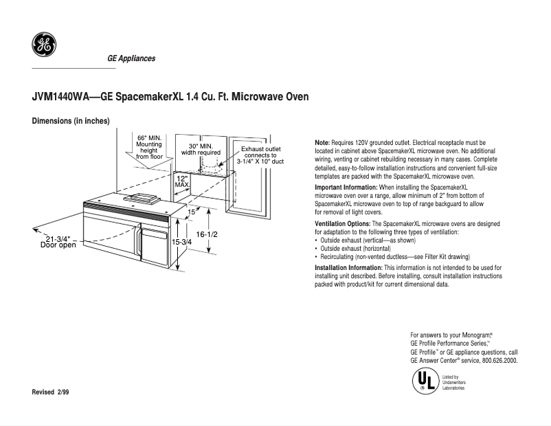 Image de la première page du manuel de l'appareil JVM1440WA