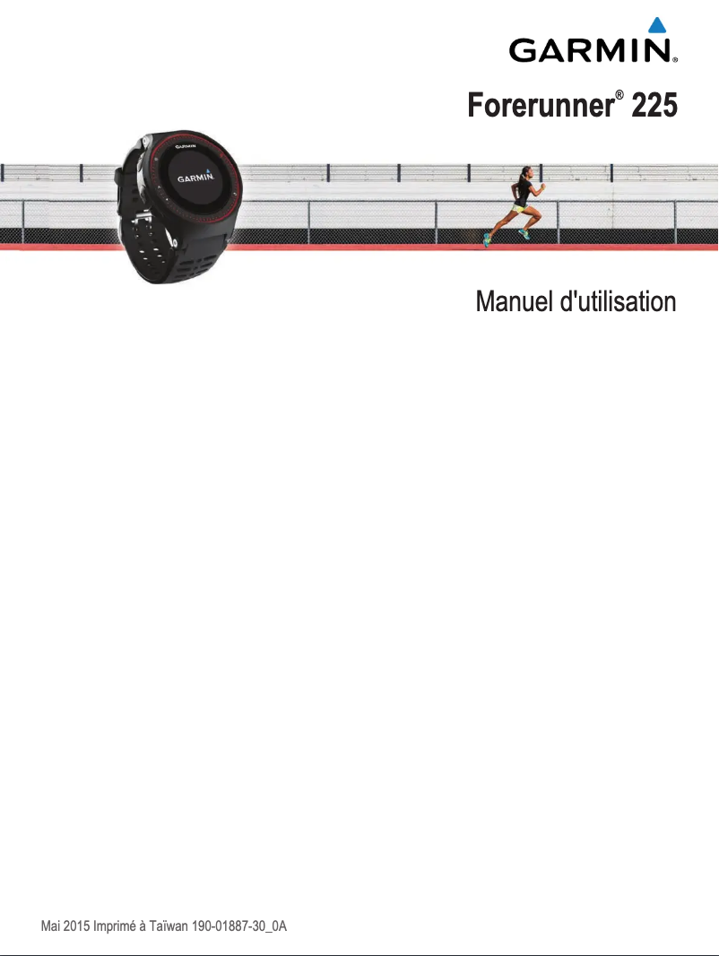 Image de la première page du manuel de l'appareil Forerunner 225