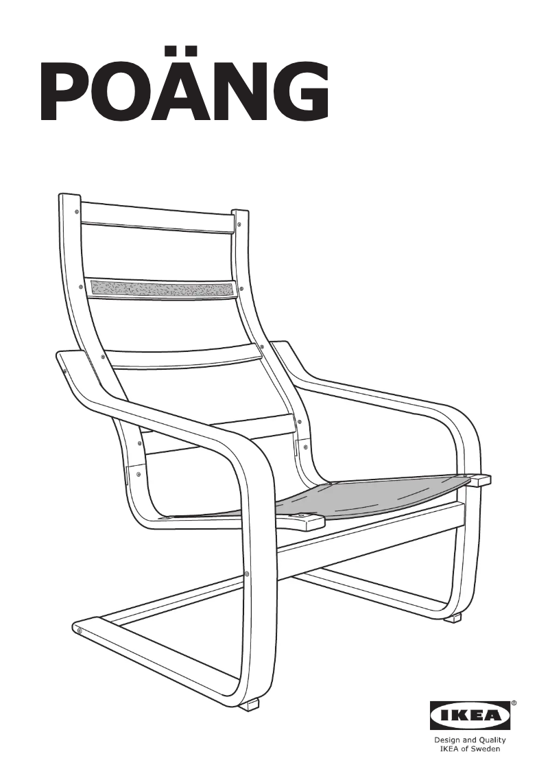 Página 1 del manual Manual de usuario Ikea POÄNG 200.698.52