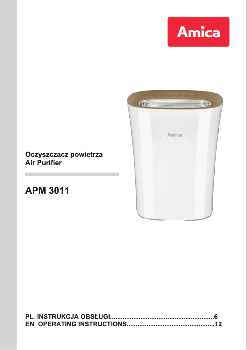 Image de la première page du manuel de l'appareil APM 3011