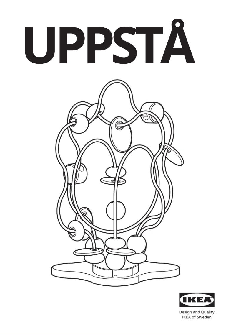 Page 1 de la notice Manuel utilisateur Ikea UPPSTÅ 505.195.56