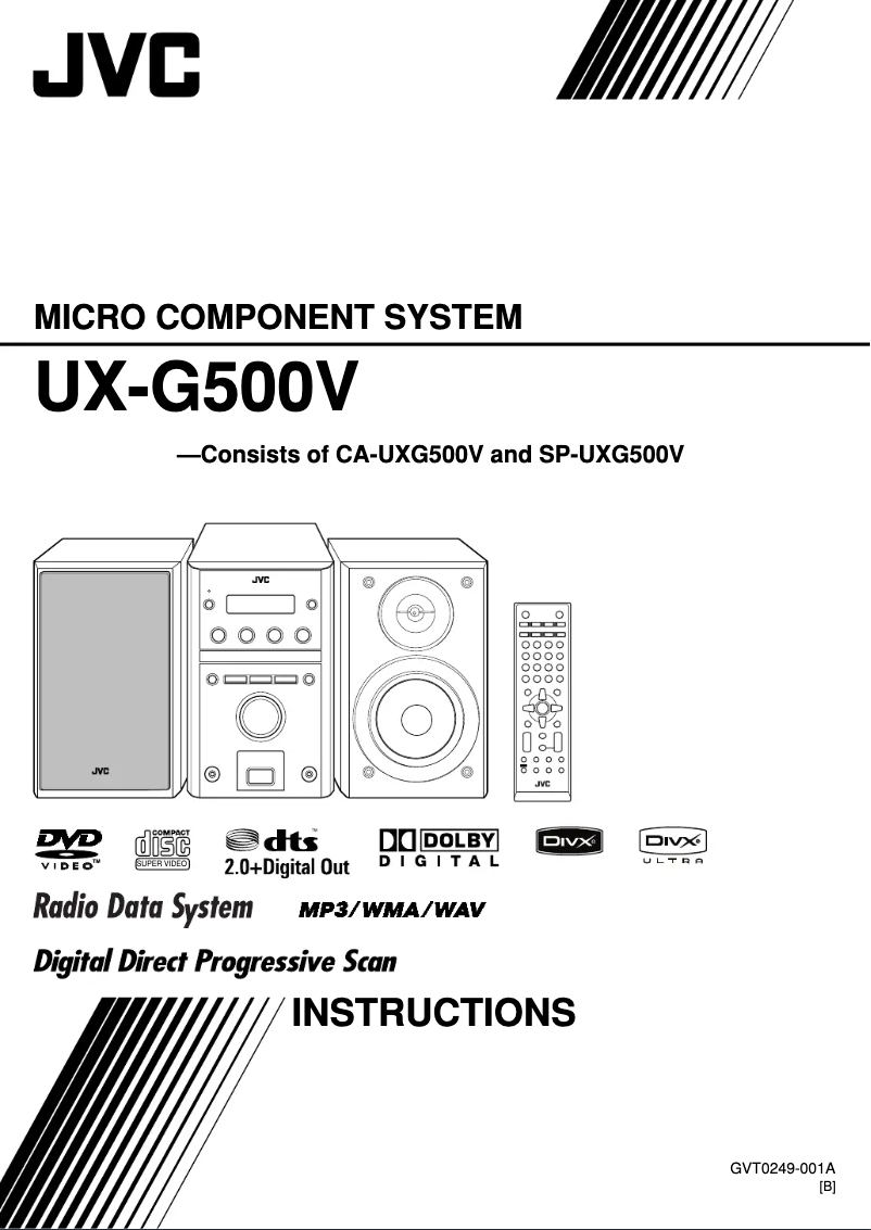 Página 1 del manual Manual de usuario JVC SP-UXG500