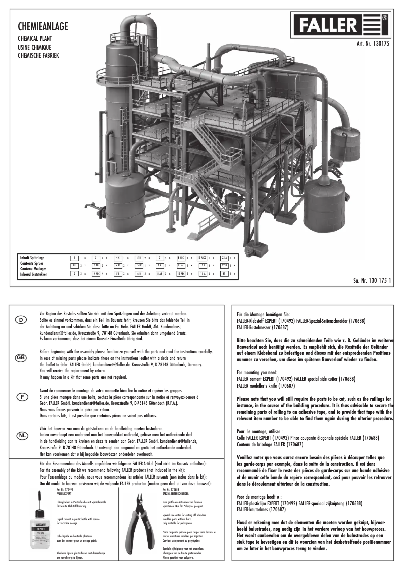 Page n°1 - Manuel utilisateur Faller 130175