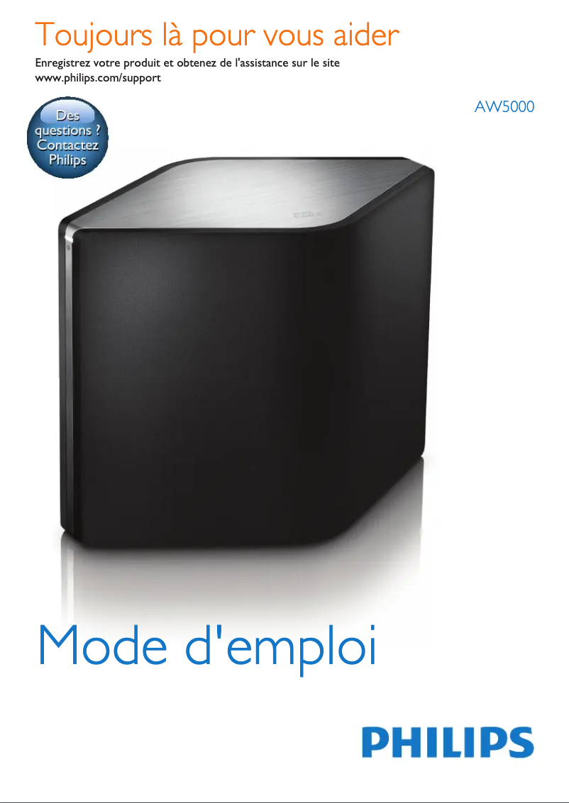 Image de la première page du manuel de l'appareil Fidelio AW5000