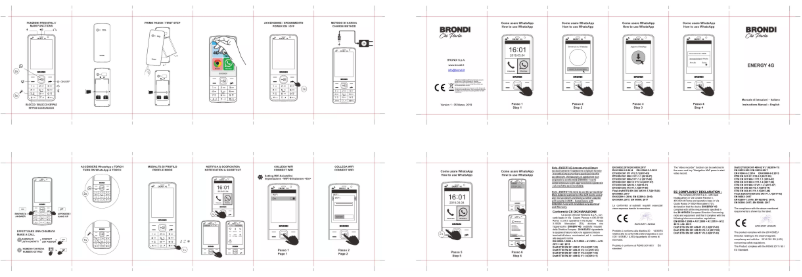 Page 1 de la notice Manuel utilisateur Brondi Energy 4G
