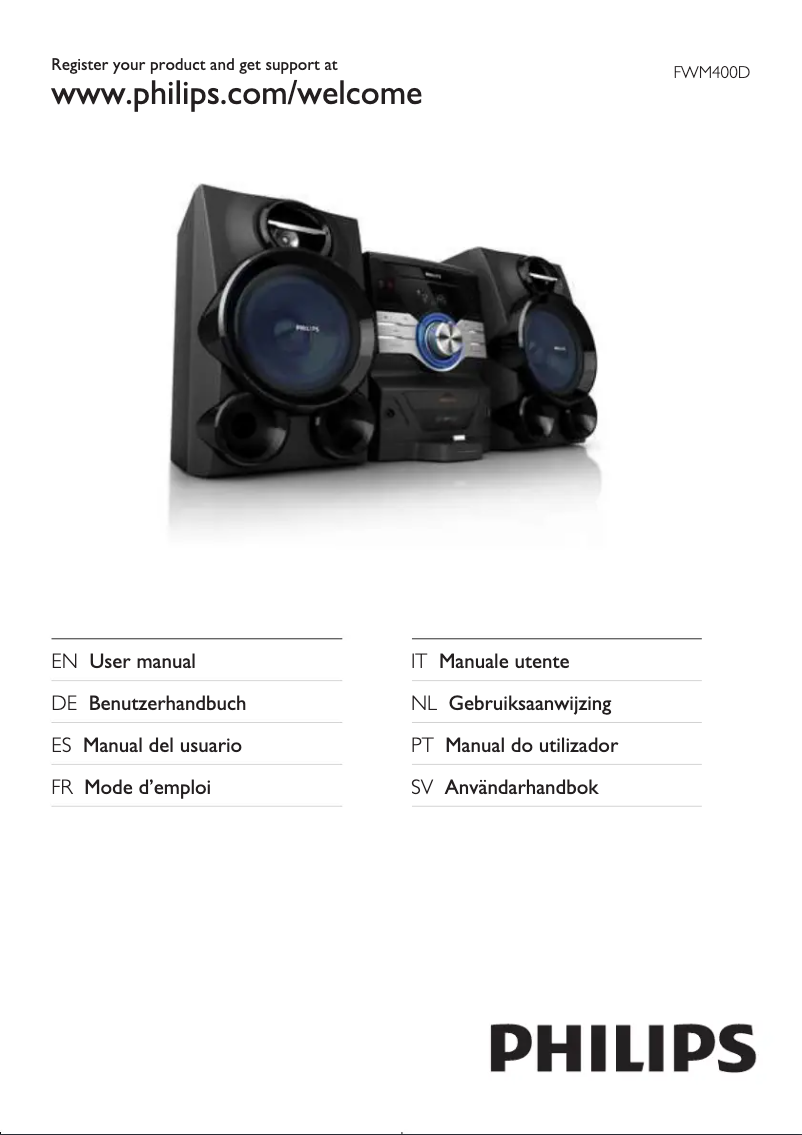 Image de la première page du manuel de l'appareil FWM400D