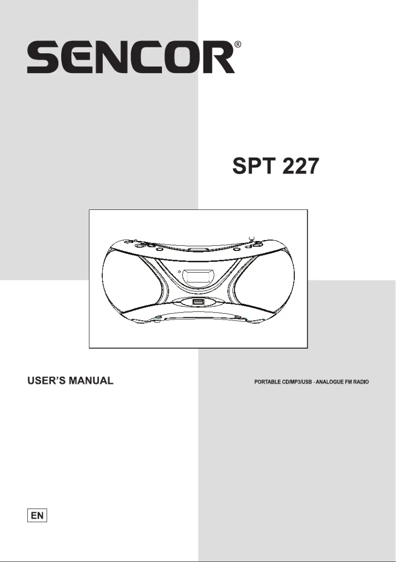 Imagen de la primera página del manual del dispositivo SPT 227 B