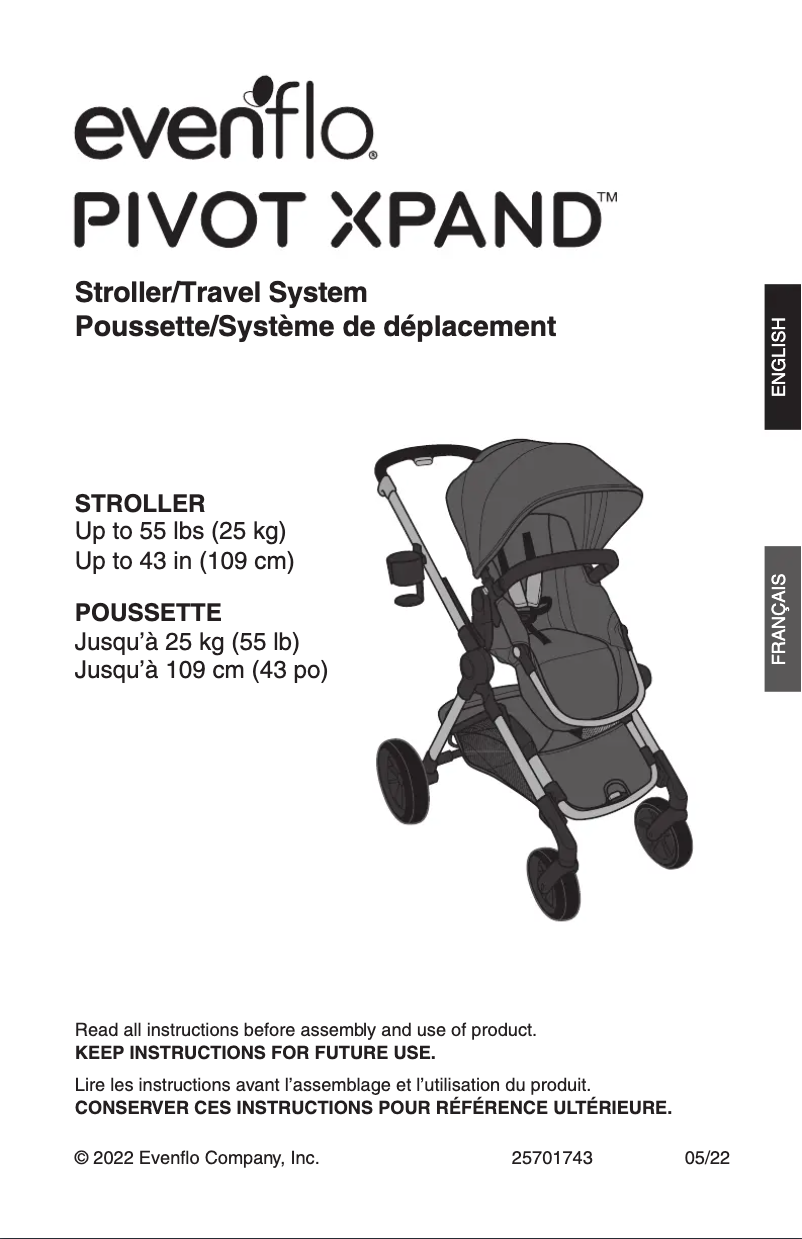 Image de la première page du manuel de l'appareil Pivot Xpand