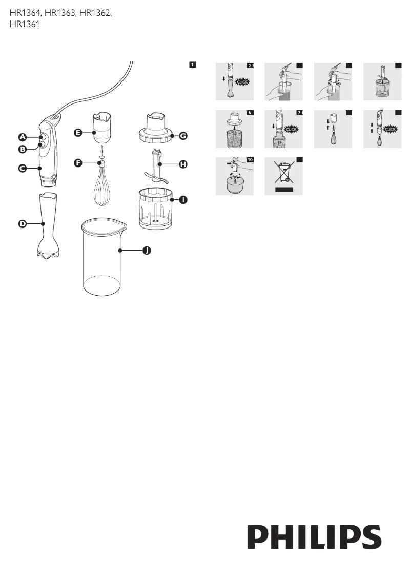 Image de la première page du manuel de l'appareil Daily Collection HR1364