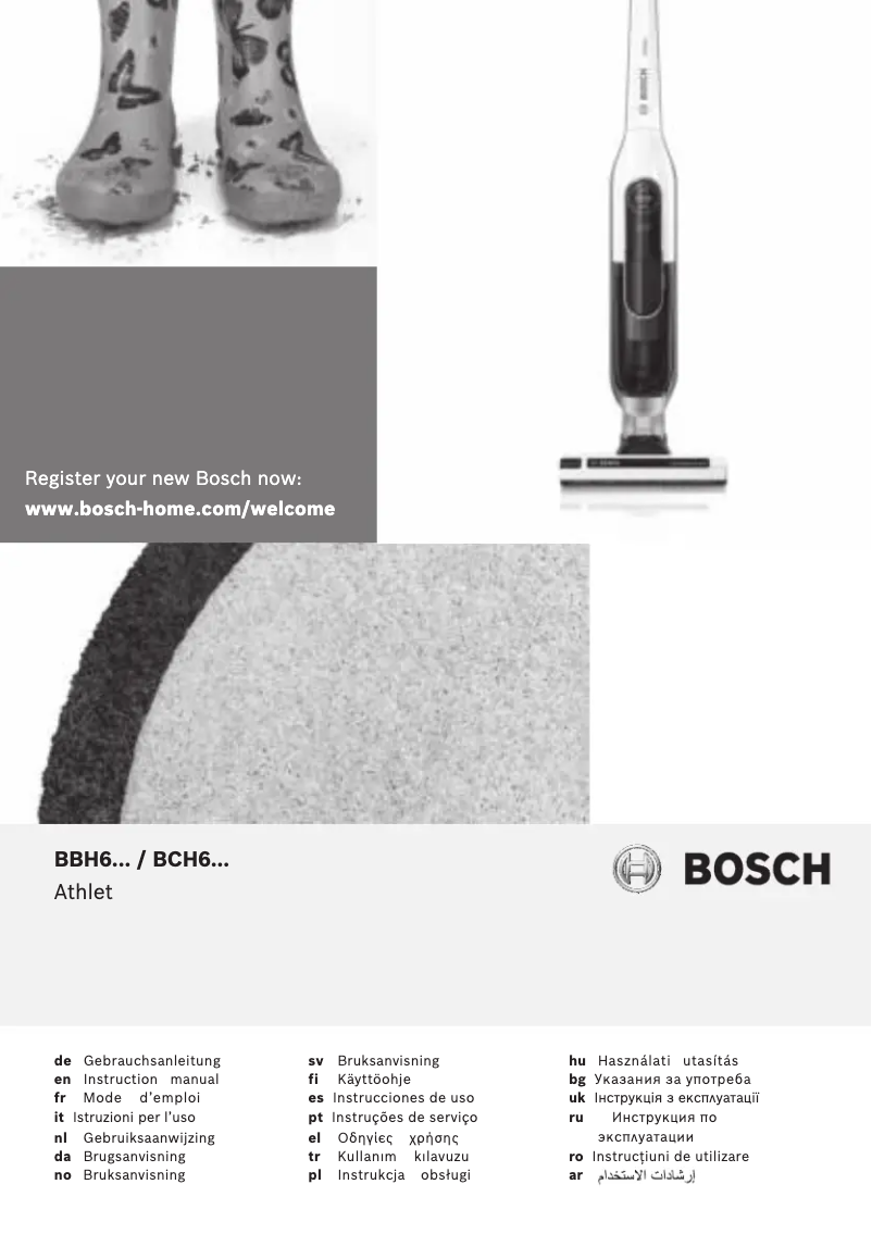 Page 1 de la notice Manuel utilisateur Bosch BCH65RT25A MAGL