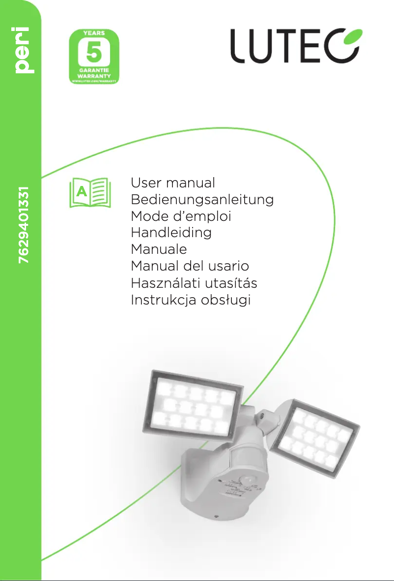 Página 1 del manual Manual de usuario Lutec Peri