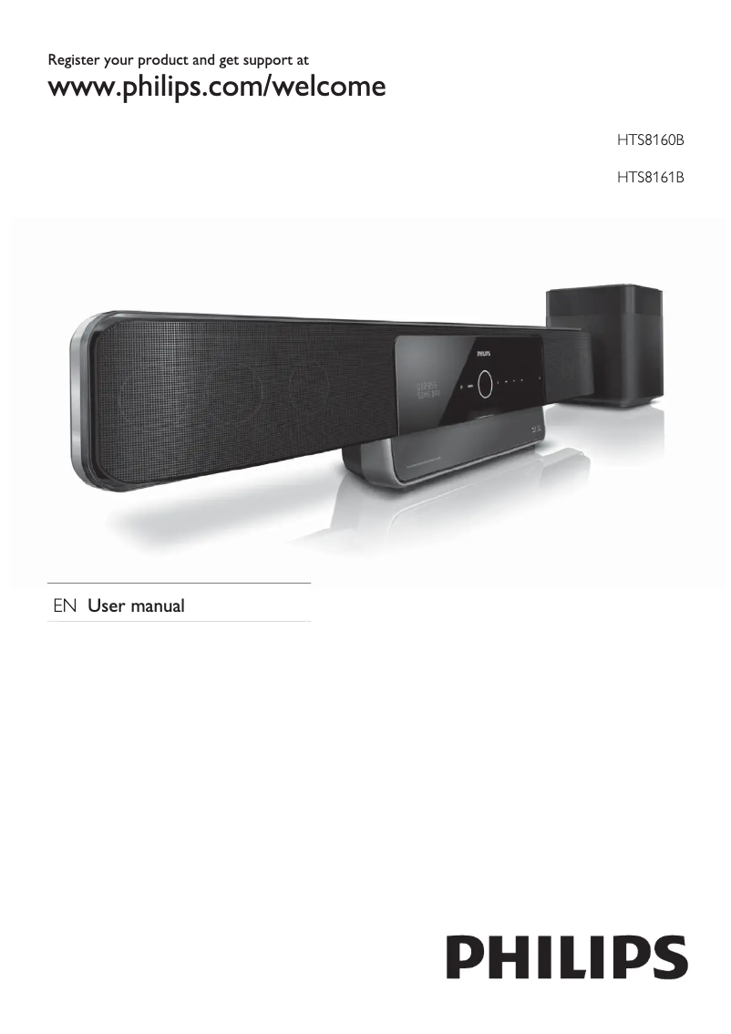Page n°1 - Manuel utilisateur Philips HTS8160B