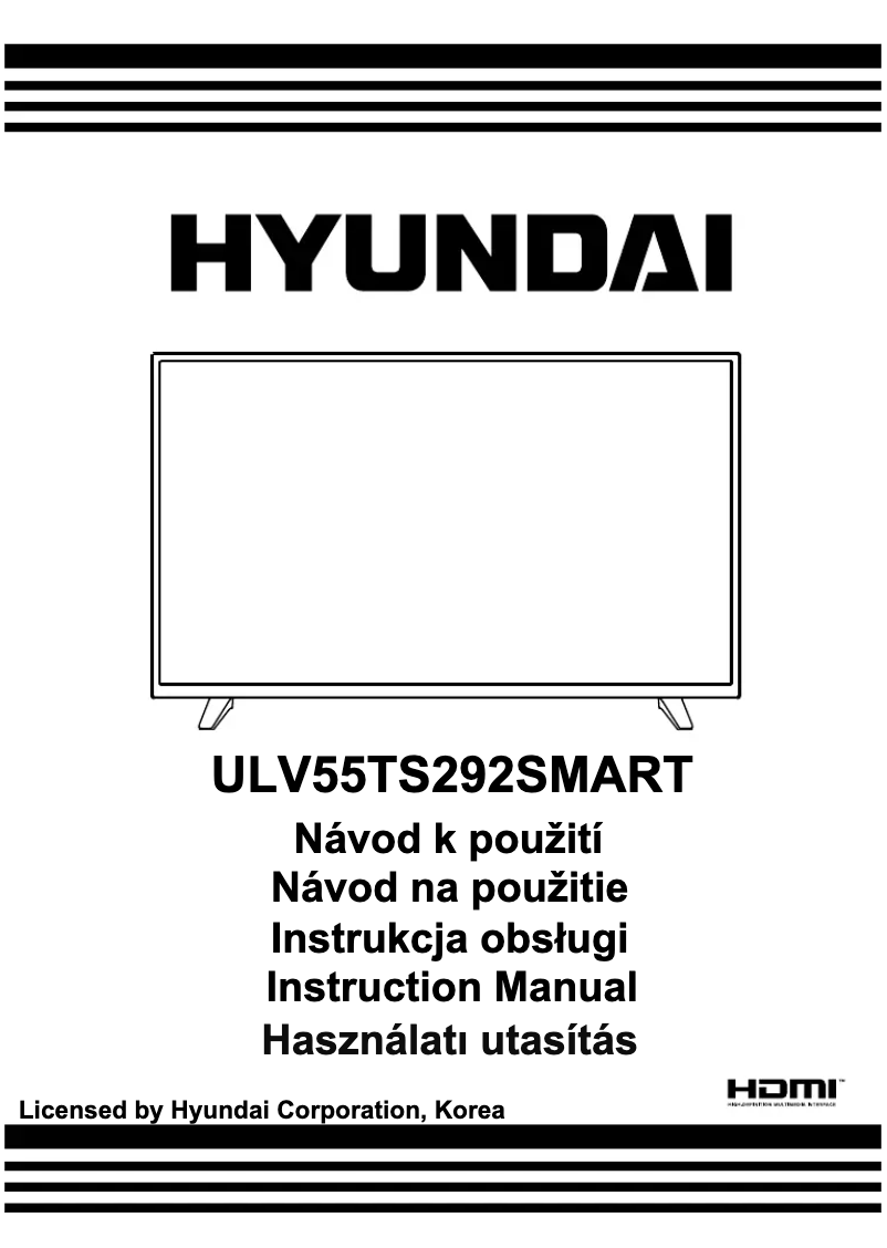Page 1 de la notice Manuel utilisateur Hyundai ULV55TS292SMART