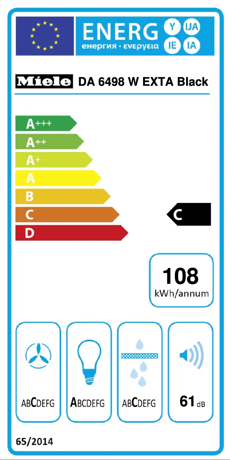 Image de la première page du manuel de l'appareil DA 6498 W EXTA Pure