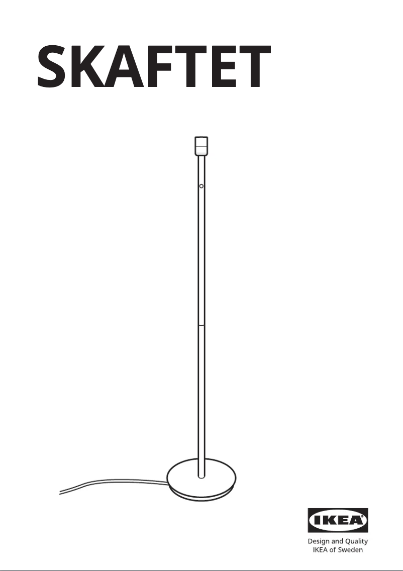 Página 1 del manual Manual de usuario Ikea SKAFTET 404.054.28