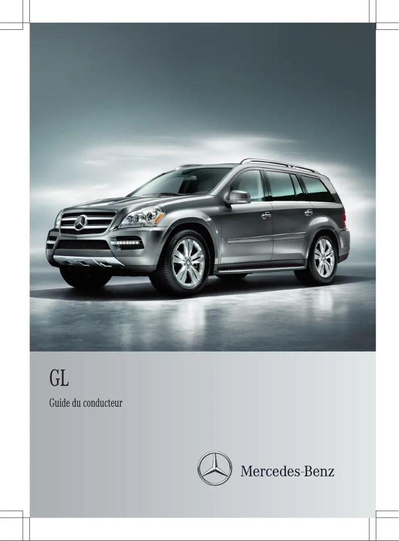 Image de la première page du manuel de l'appareil GL-Class (2012)
