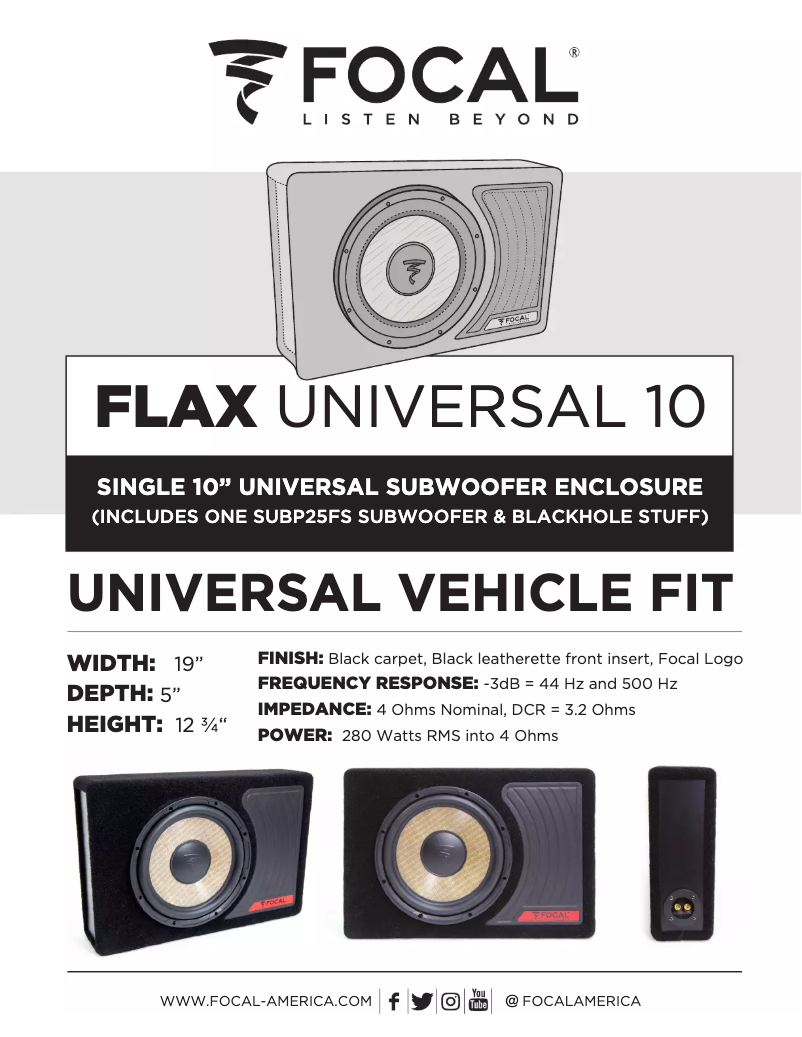 Imagen de la primera página del manual del dispositivo FLAX Universal 10