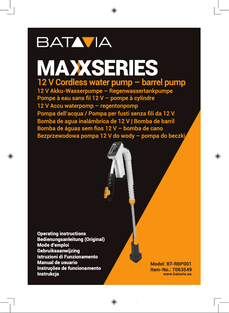 Image de la première page du manuel de l'appareil MAXX BT-RBP001