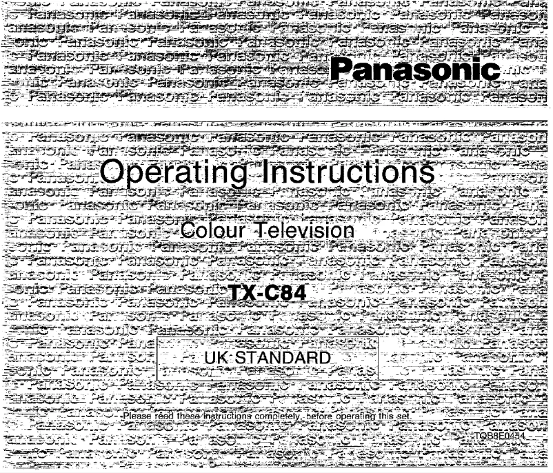 Página 1 del manual Manual de usuario Panasonic TX-C84