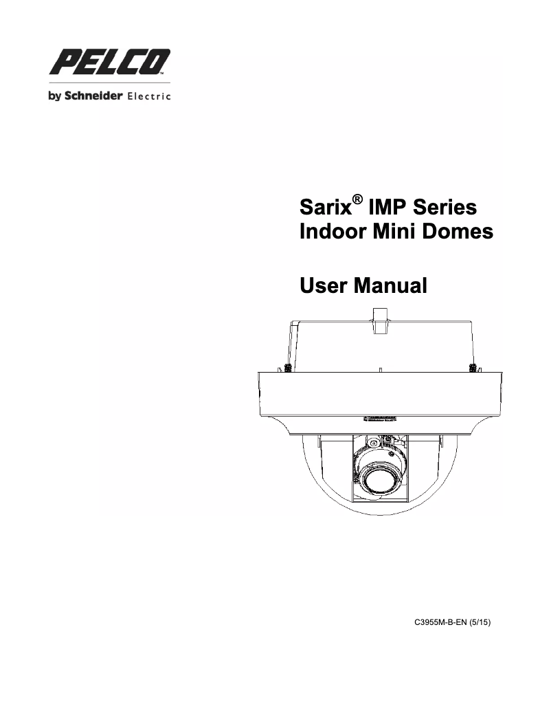 Page 1 de la notice Manuel utilisateur Pelco Sarix Professional IMP319-1P