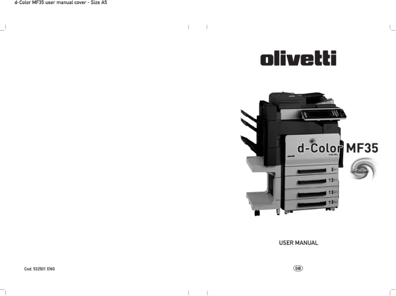 Page 1 de la notice Manuel utilisateur Olivetti d-Color MF30