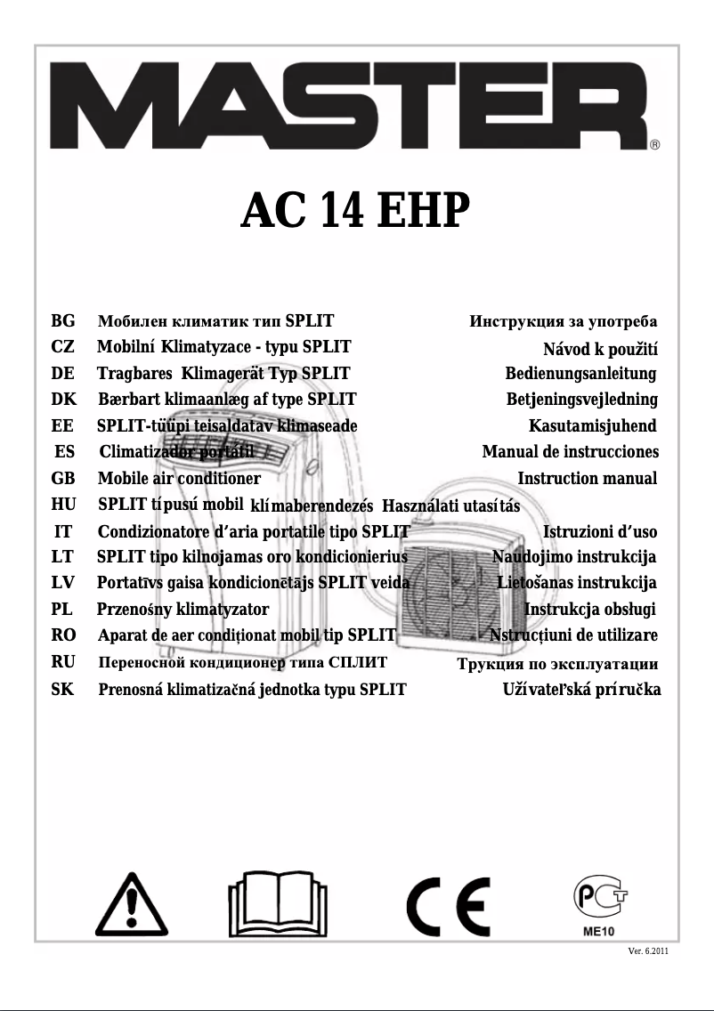 Page n°1 - Manuel utilisateur Master AC 14 EHP