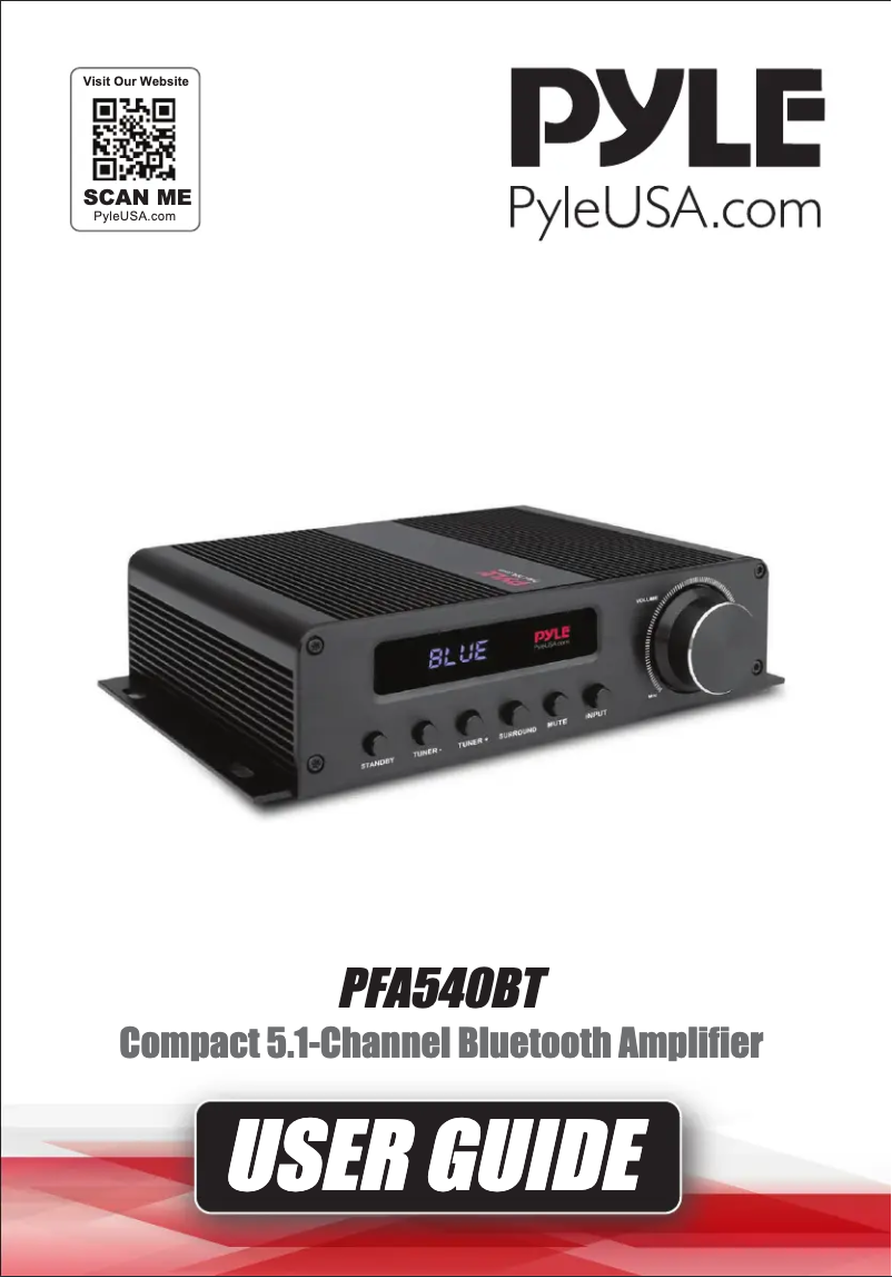 Image de la première page du manuel de l'appareil PFA540BT