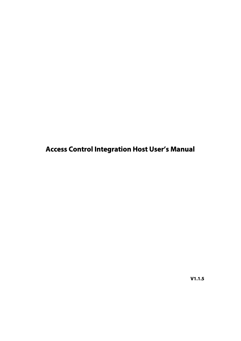 Page 1 de la notice Manuel utilisateur Dahua Technology ASI1201A-D