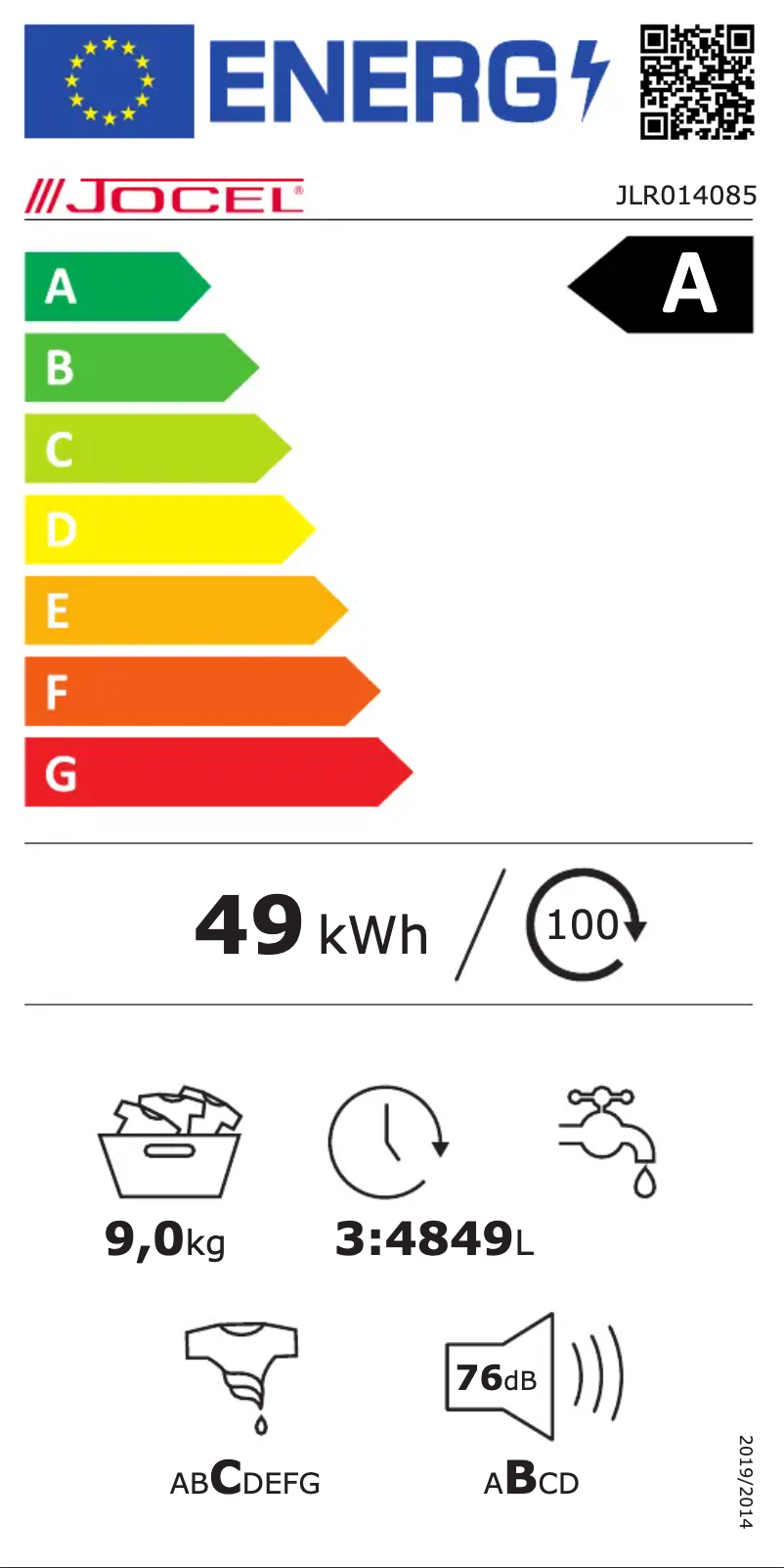 Image de la première page du manuel de l'appareil JLR014085