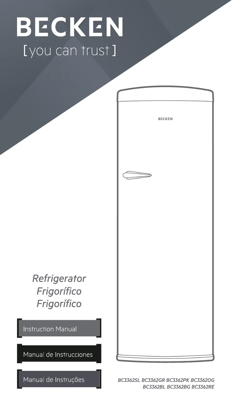 Page 1 de la notice Manuel utilisateur Becken BSD3364