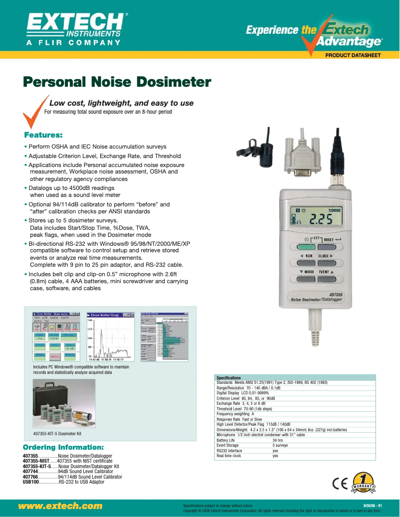 First page image of the manual for 407355