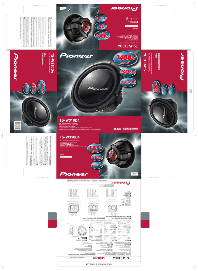 Page 1 de la notice Manuel utilisateur Pioneer TS-W310D4