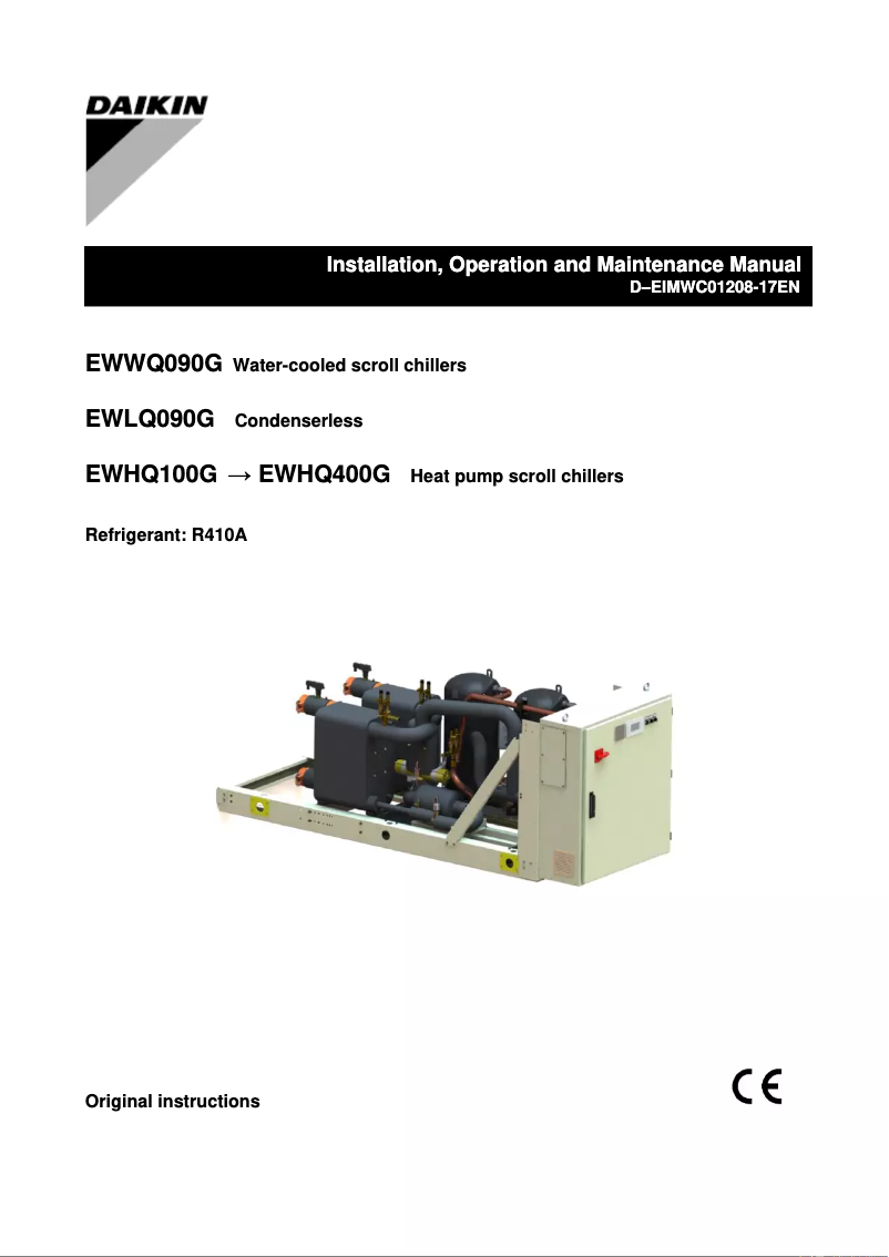 Image de la première page du manuel de l'appareil EWLQ360G-SS