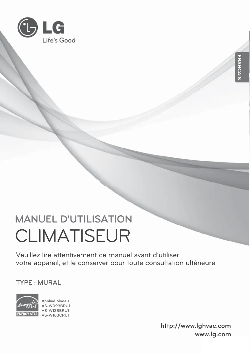 Page 1 de la notice Manuel utilisateur LG LAN090HSV