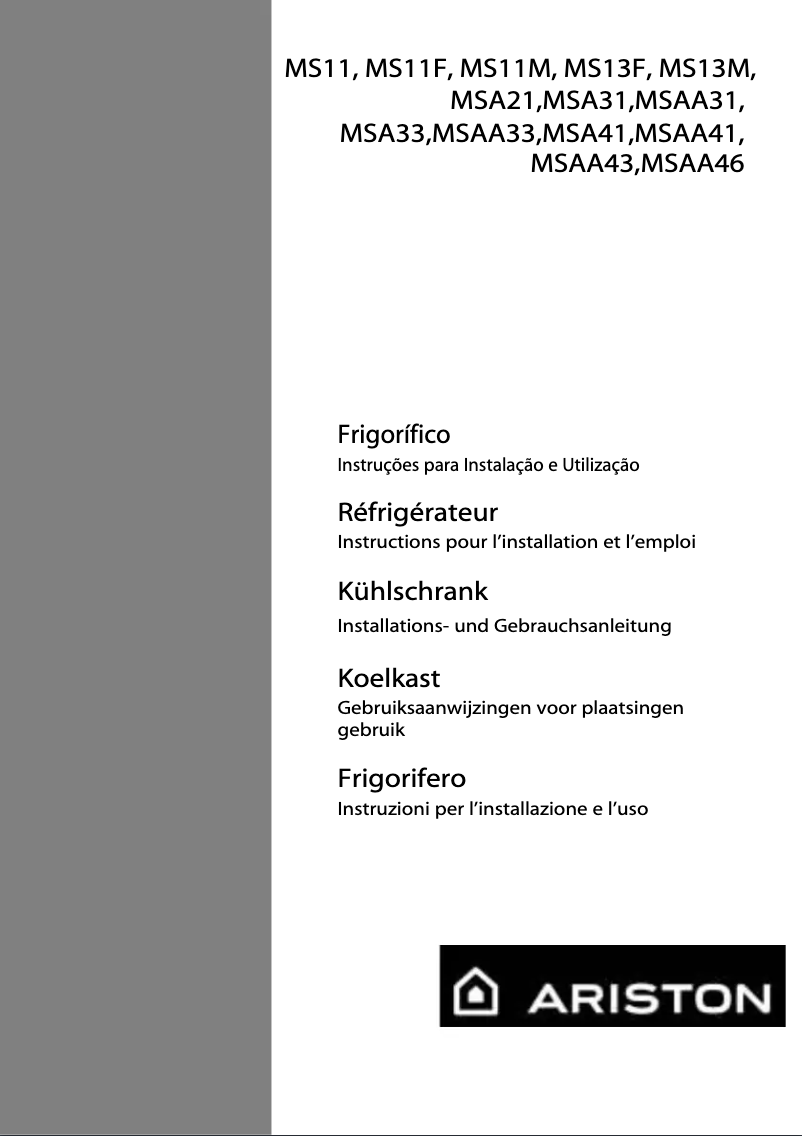 Page 1 de la notice Manuel utilisateur Ariston Thermo MSAA46