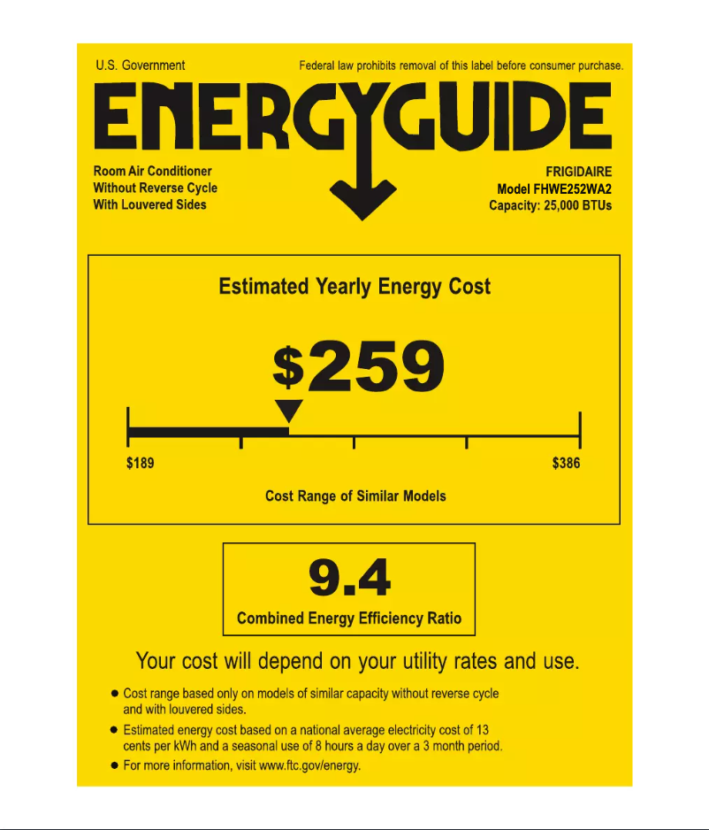 Image de la première page du manuel de l'appareil FHWE252WA2