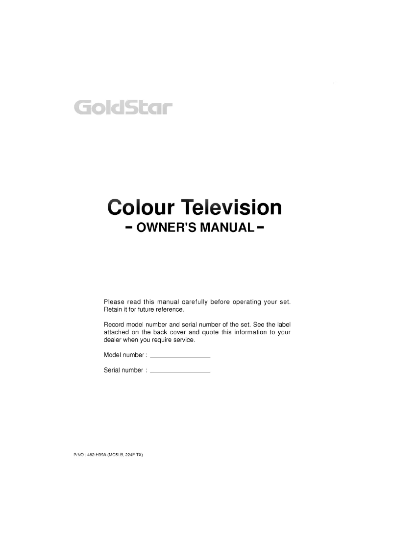 Page 1 de la notice Manuel utilisateur LG CF-29C26X