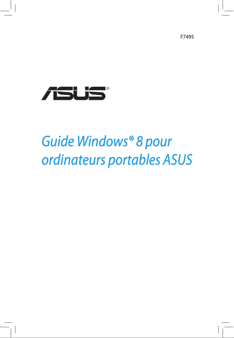 Page 1 de la notice Manuel utilisateur Asus U24A
