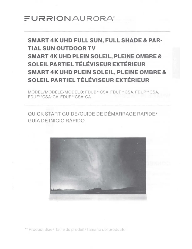 Page n°1 - Manuel utilisateur Furrion Aurora FDUB55CSA
