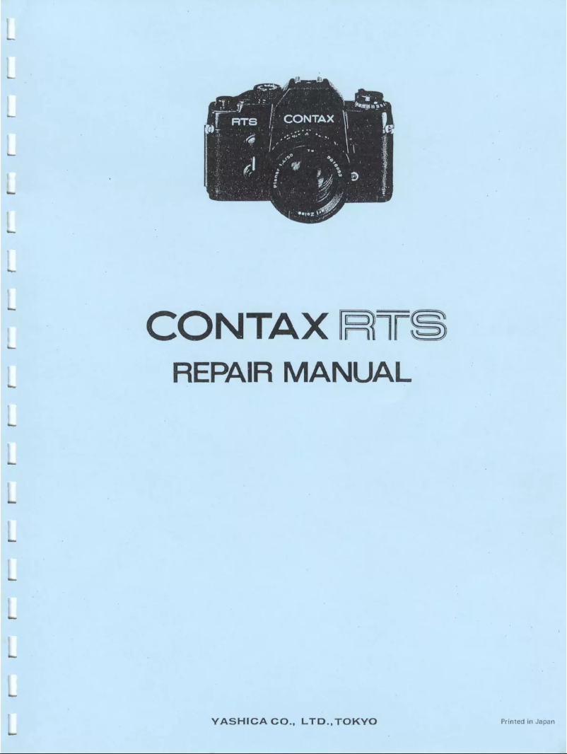 Page n°1 - Manuel utilisateur Contax RTS