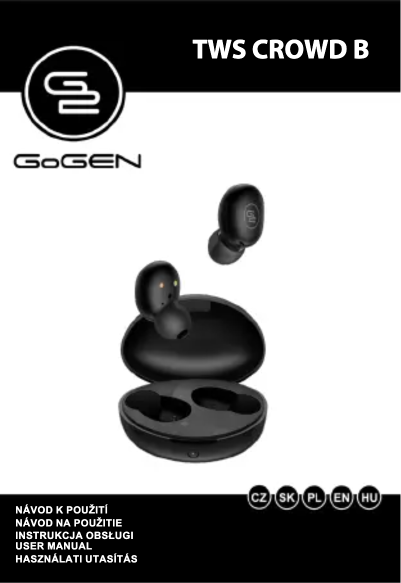 Página 1 del manual Manual de usuario GoGen TWS CROWD