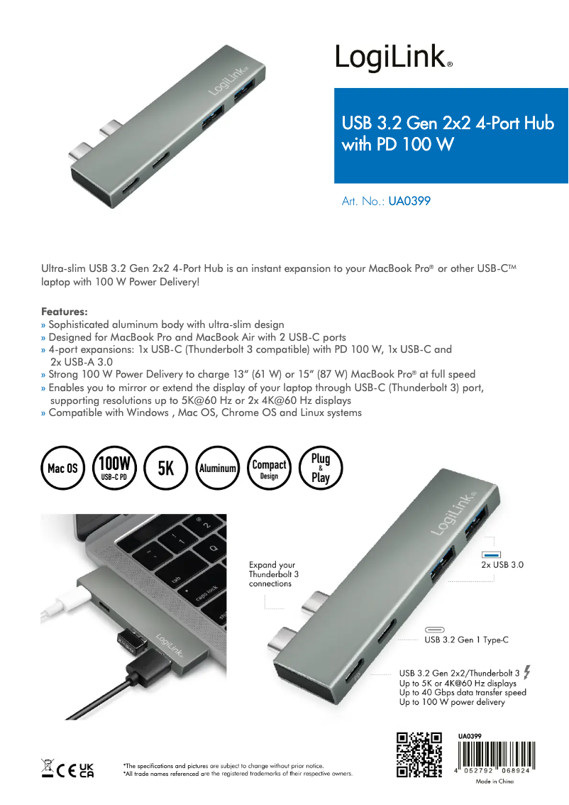 Página 1 del manual Manual de usuario LogiLink UA0399