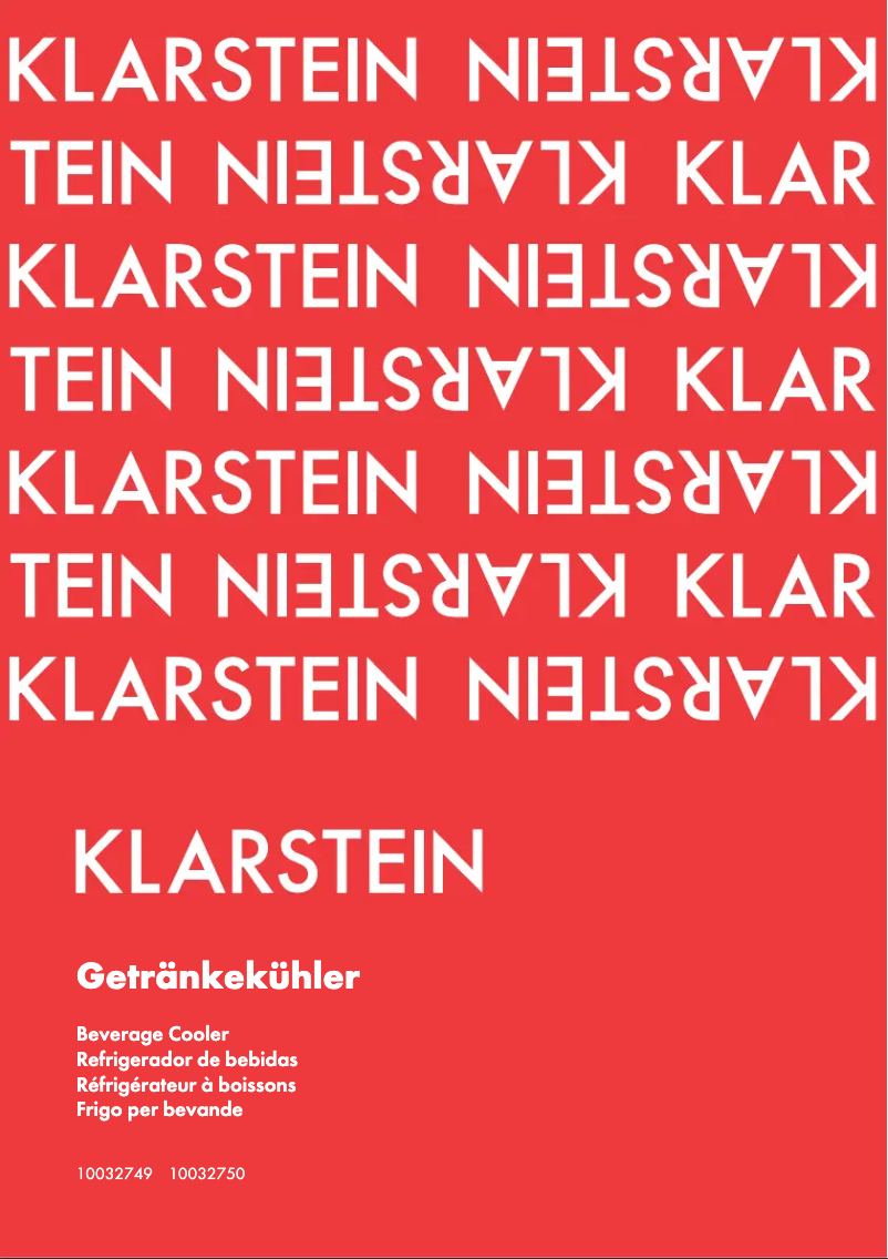 Image de la première page du manuel de l'appareil 10032749