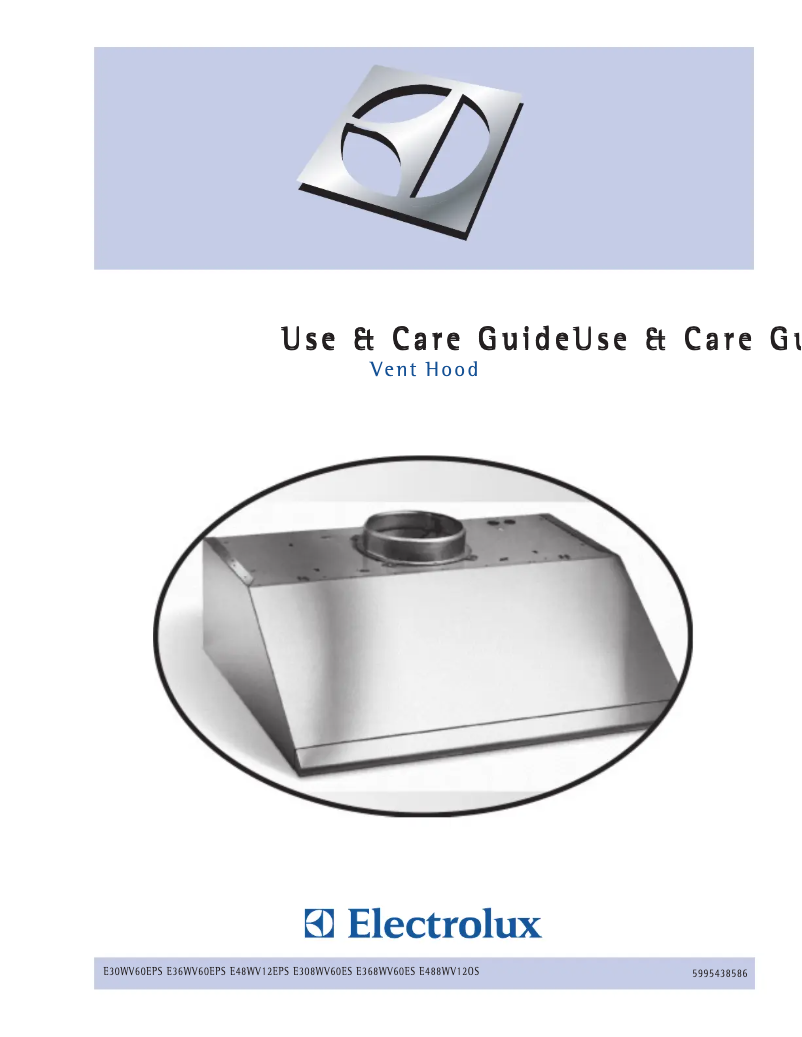 Page n°1 - Manuel utilisateur Electrolux E30WV60EPS