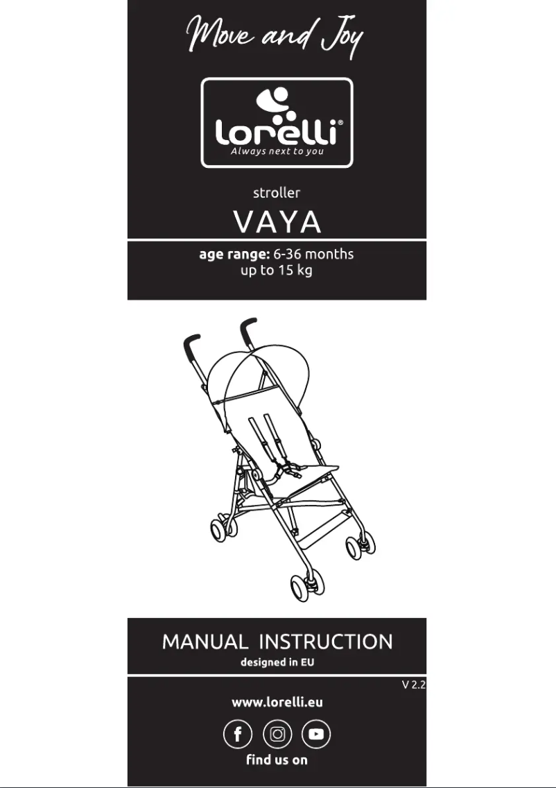 Page n°1 - Manuel utilisateur Lorelli Vaya