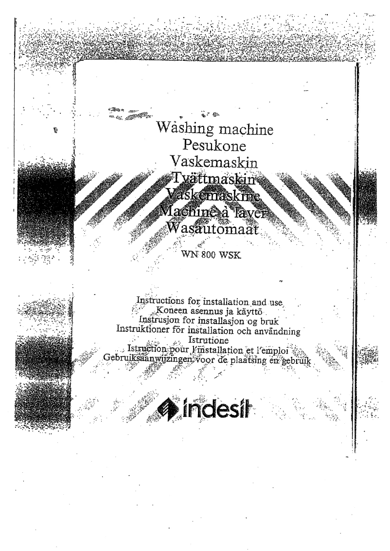 Image de la première page du manuel de l'appareil WN 800 WSK