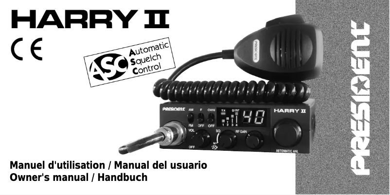 Image de la première page du manuel de l'appareil Harry II