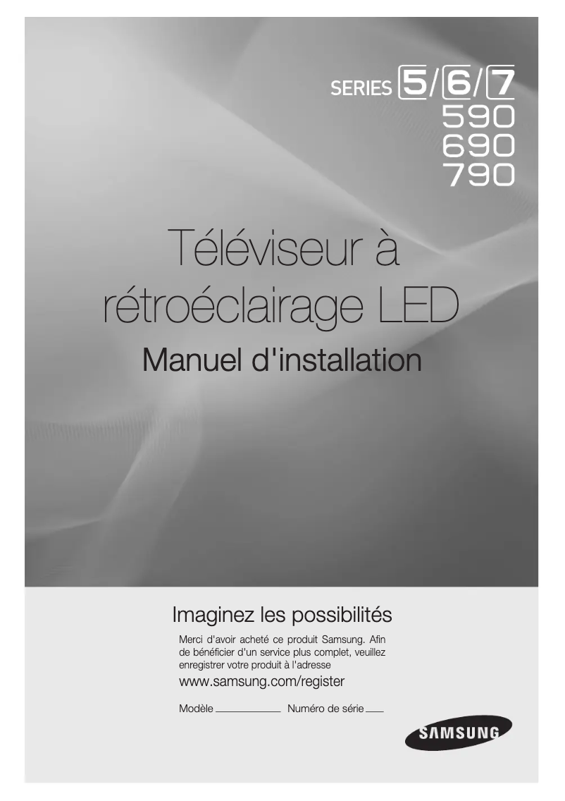 Page n°1 - Guide d'installation Samsung HG40NA590